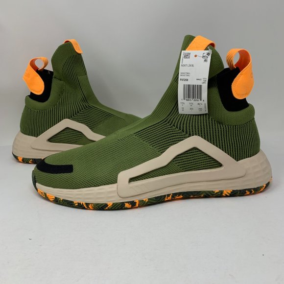 Adidas N3XT L3V3L Next Level Olive Linen Sneakers - Picture 2 of 8